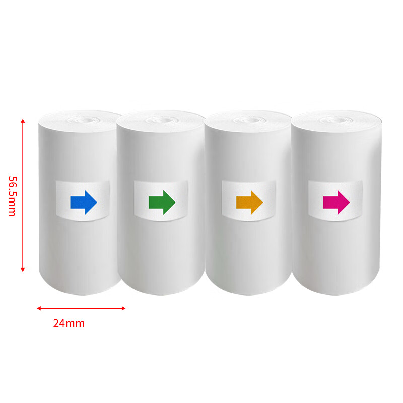 Disney Instant Camera Film, Color Photo Paper, 4 Rolls (1 Each of Red, Blue, Green, Yellow) 1