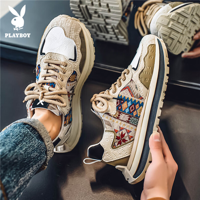 Кроссовки PLAYBOY для мужчин, повседневные, спортивные, с толстой подошвой, увеличивающие рост, для путешествий, цвет Mika, размер 41
