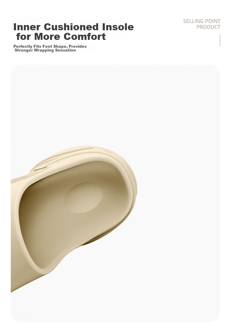Qisefang Thick-Soled Slippers for Women, Outdoor Wear, Height-Increasing Heel, Summer Beach Platform, Non-Slip Home Sandals, White, Size 38-39 6