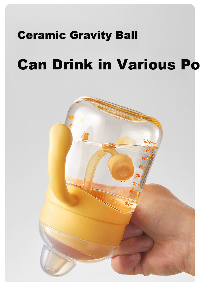 LOCK&LOCK Baby Sippy Cup for 6 Months And Above, PPSU with Scale, Straw Bottle for Drinking Water 7