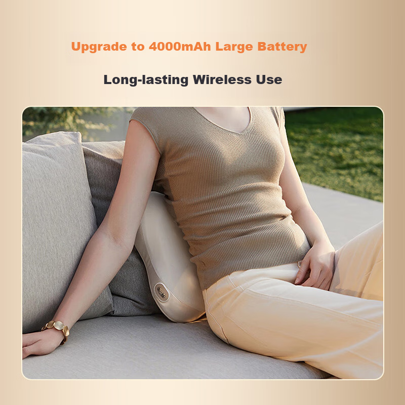 Массажер для тела Westinghouse BX3-F, для поясницы, спины и плеч, с функцией инфракрасного прогрева, беспроводной портативный, белый
