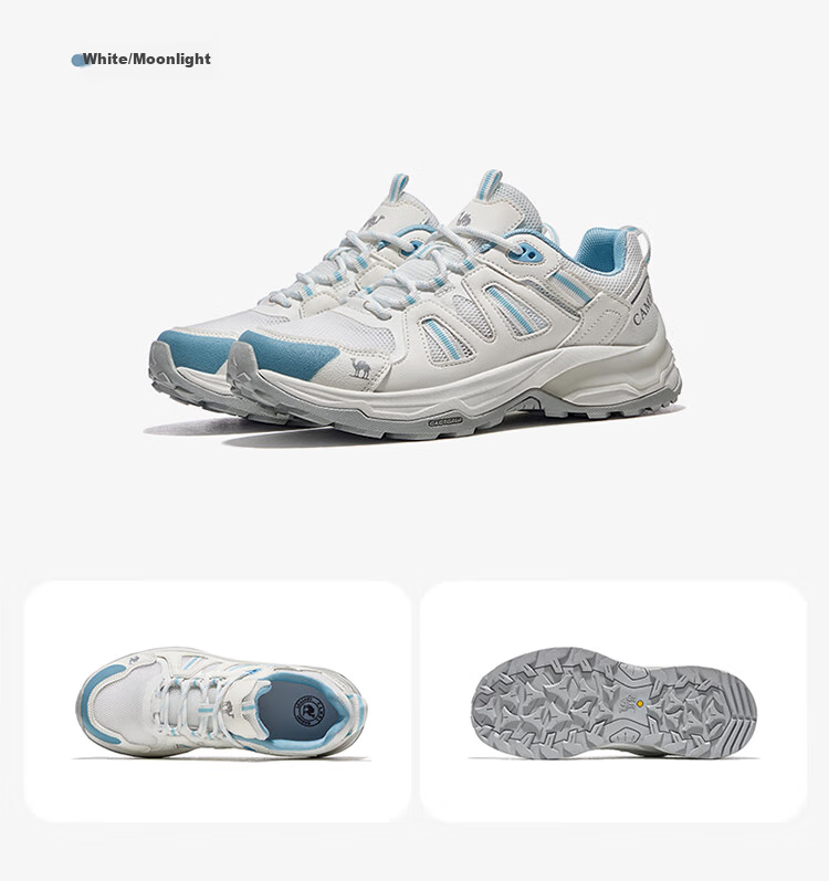 CAMEL Outdoor Hiking Shoes for Women, Breathable Casual Thick-Soled Trekking Shoes, Water-Resistant Non-Slip Women's Shoes F25B693007 Size 35 23