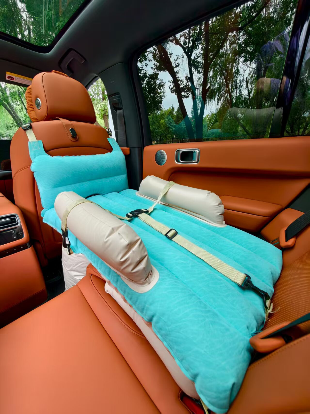 Jiaoyou High-Speed Rail Travel Inflatable Baby Toddler Car Air Mattress Rear Seat Airplane Sleeping Pad Long-Distance Travel Car Bed 4