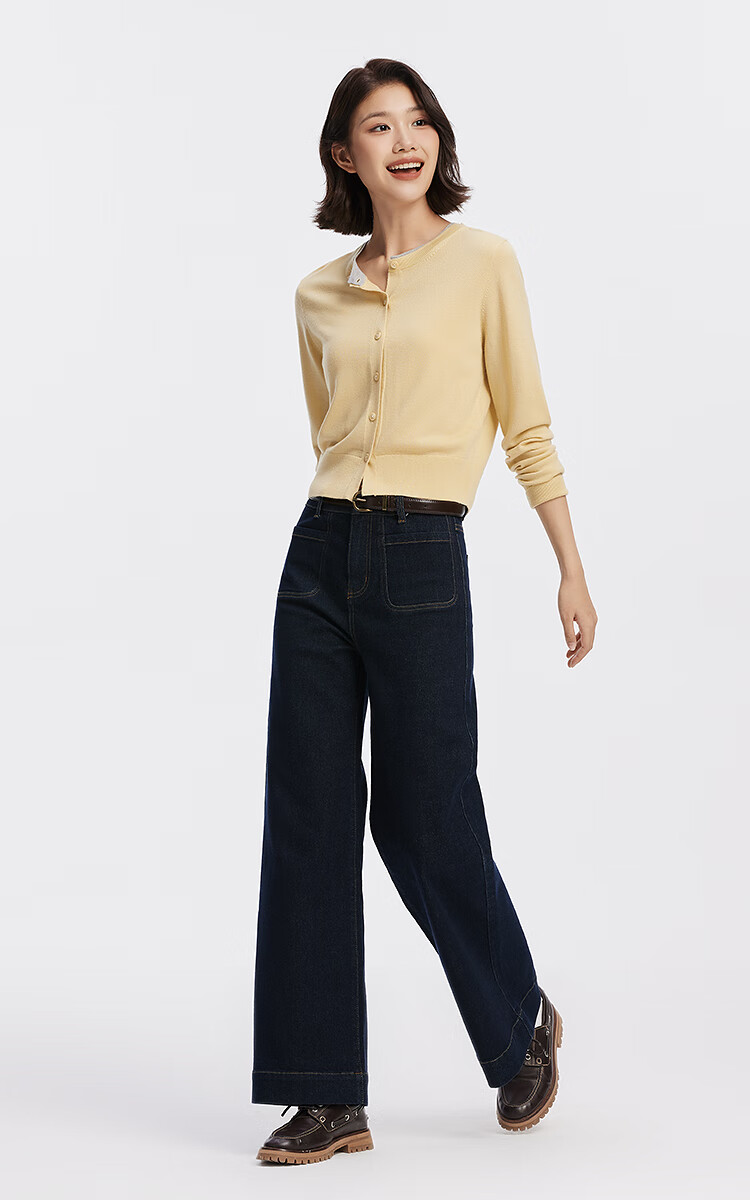 Semir Denim | Women's Loose Fit Wide Leg Jeans Autumn 2025 Mall Style 103525124011A 2