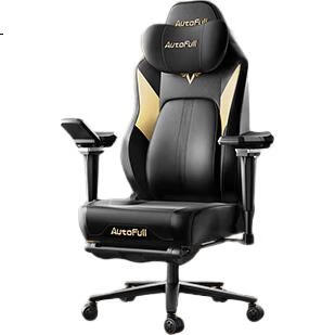 Игровое кресло AutoFull M6Pro, эргономичное, для компьютера и офиса, с подогревом и вентиляцией, массажем поясницы, черное