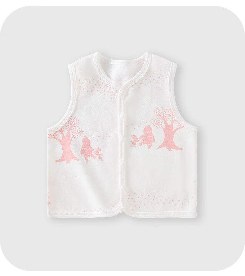 Disney 2-Piece Baby Vest Set Newborn Autumn Winter Cotton Sleeveless Jacket for Boys and Girls 73cm 1