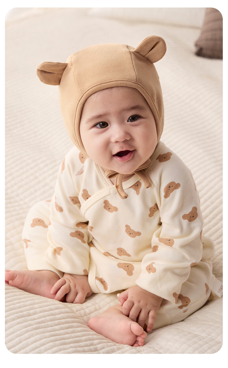 October Crystal Baby Hat Fontanelle Cap Autumn Winter Newborn Infant Cap Unisex 0-3-6 Months 18