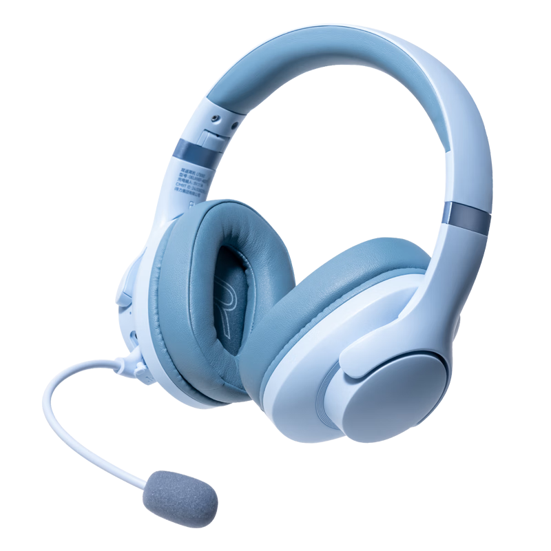Deli Recitation Headphones, Over-Ear Bluetooth Wireless, for Children And Students' Memorization And Reading Practice, Echo-Enhanced Learning Aid, Birthday And Christmas Gift, Blue Color