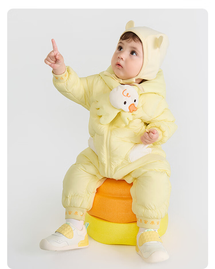 BALABALA Kids Baby Down Jumpsuit Winter Outwear Fashion [Mall Same Style] 200425120202 8