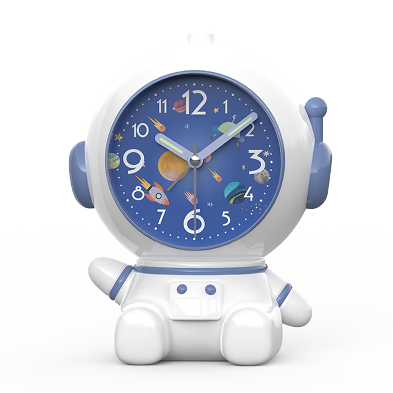 Zhongxiaobai Alarm Clock Smart Student-Specific Wake-Up Device 2026 New Model Astronaut Music Alarm for Boys And Girls One-Key Sleepiness Night Light Desktop Bedside Clock Essential Gift