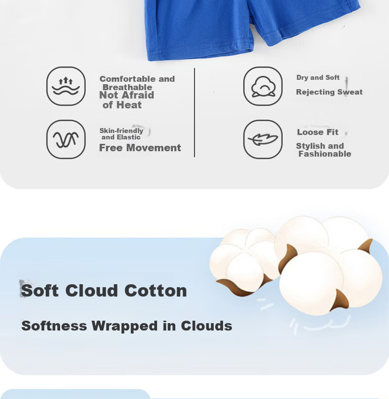 Badibadi Boys' Set, 2026 New Summer Style, Children's Vest Two-Piece Set, Skin-Friendly Pure Cotton Sleeveless Undershirt, Baby Clothing 5