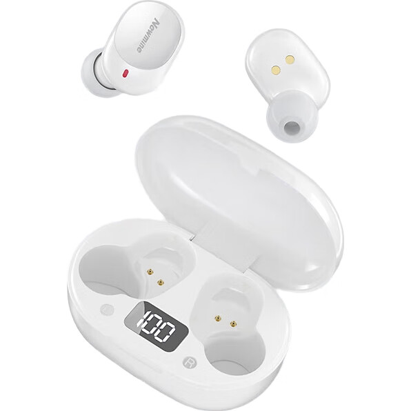 Беспроводные наушники Newmine LY02 TWS, вкладыши Bluetooth 5.1, с дисплеем уровня заряда, белый