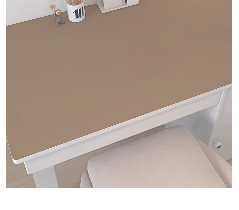 Jifudifu Thickened Creamy Texture Film Sticker for Wardrobe Desktop Cabinet Wall Renovation - Blaken Brown 15
