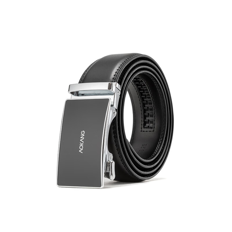 Aokang Men's Belt, Business Casual Automatic Buckle Leather Waist Belt, Birthday Gift for Husband