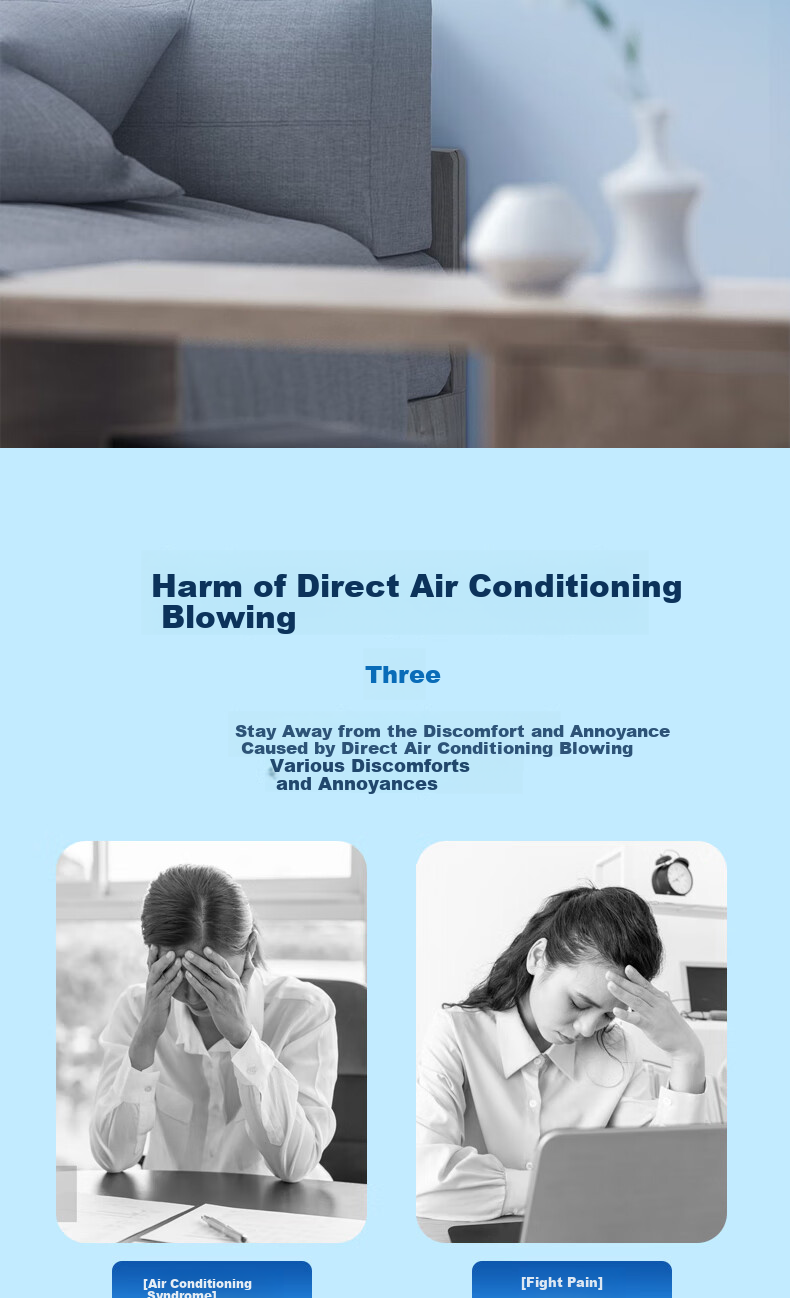 Lelandi Central Air Conditioning Deflector, Anti-Direct Blowing Wind Vent Cover, Universal Top And Side Hanging, Large Size, Cream White, L2015 3