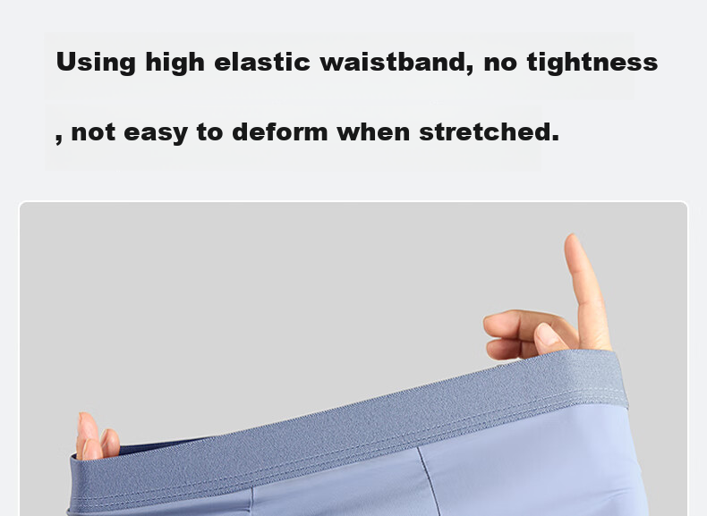 Briars Disposable Men's Underwear, Cloud Soft Sterile Daily Disposable No-Wash Boxer Briefs, Gray-Blue, 4XL 13