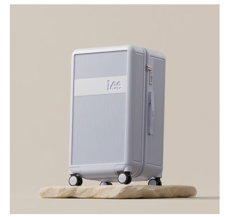 Lee High-Quality Large-Capacity Thickened Suitcase, Trolley Case, Travel Luggage, Password Lock Box, Aurora White, 28 Inches 40