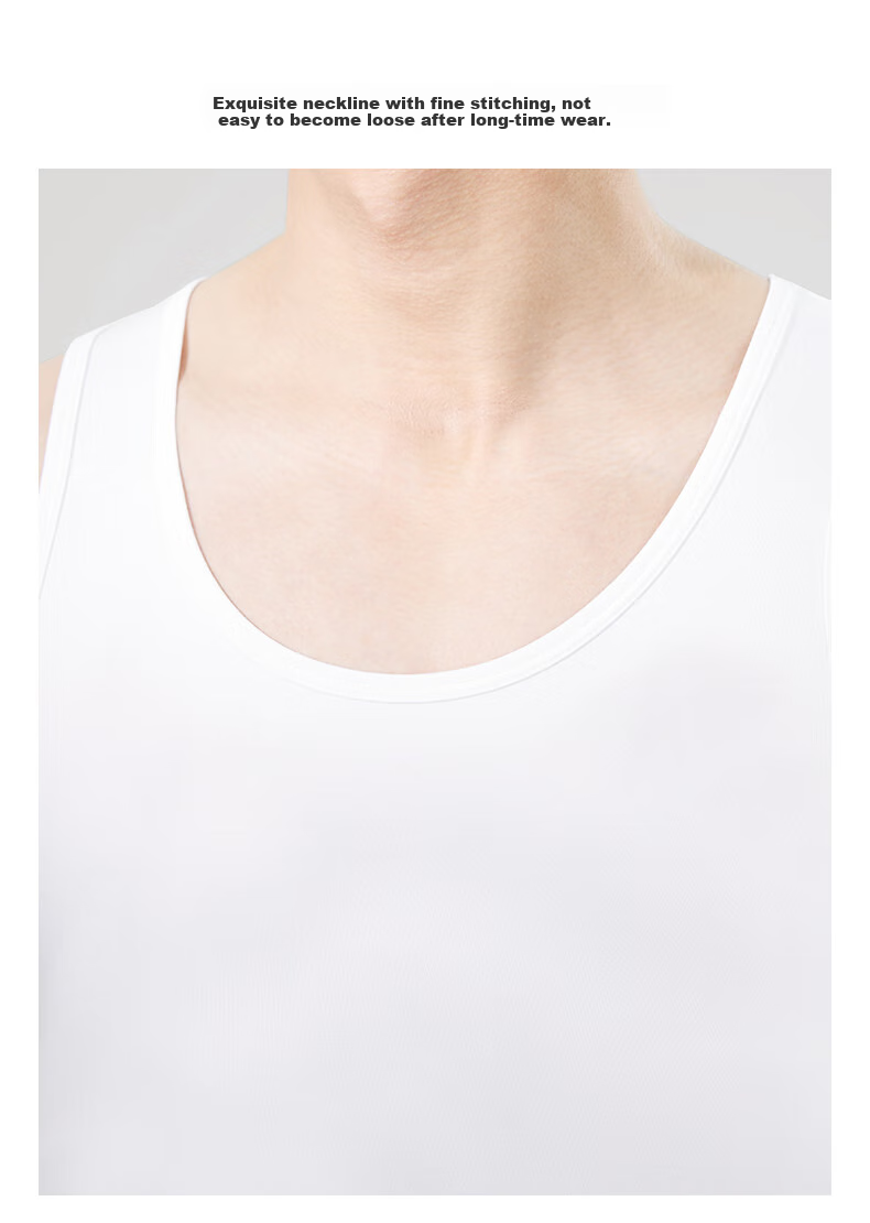 Goldlion Men's Tank Top, Sleeveless T-Shirt, Summer Long-Staple Cotton, Sweat-Absorbing, Breathable, High-Elasticity, Comfortable, Fitness, Sports Undershirt 5
