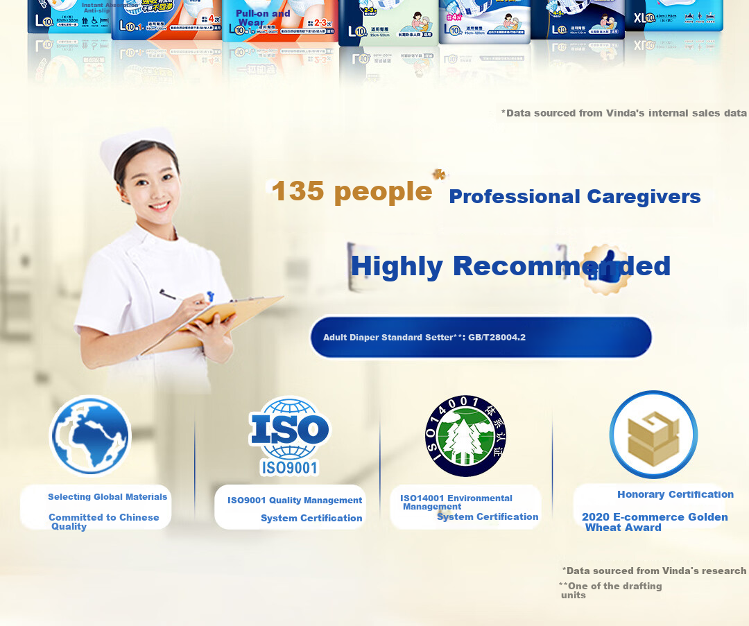 Dr.P Dry And Comfortable Adult Diapers, Basic Type XL, 18 Pieces (Waist: 90-140cm), for Elderly And Postpartum Wome 2