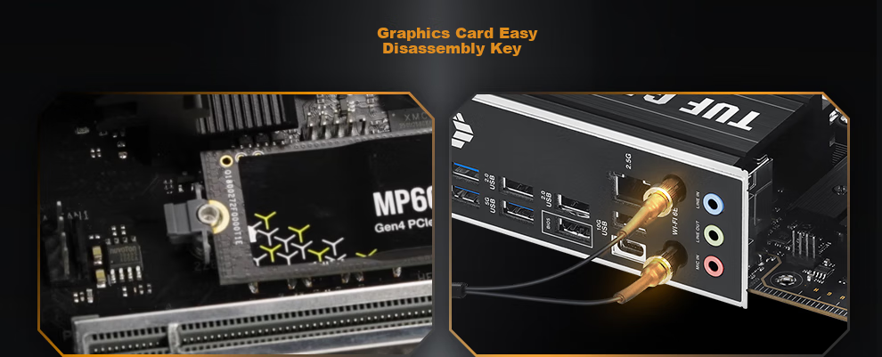 ASUS TUF GAMING B850-E WIFI Motherboard for CPU 9700X/9800X3D/9600X (AMD B850/socket AM5) 7