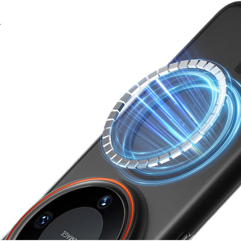 Противоударный чехол Baozou для Huawei Mate 60 Pro, прозрачный, тонкий, с защитой от отпечатков пальцев, магнитный, противоскользящий, противоударный, противоударный, противоударный