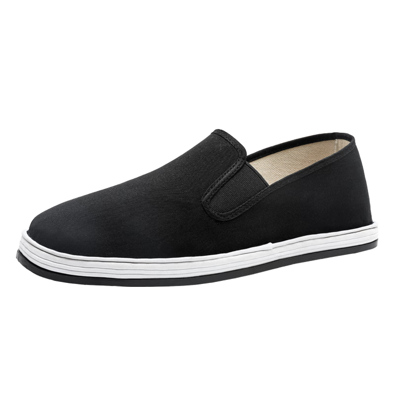 Lifeng Old Beijing Cloth Shoes Men's Genuine JD Self-operated Mugwort Odor-resistant Handmade Thousand-layer Middle-aged and Elderly Single Shoes Black 38