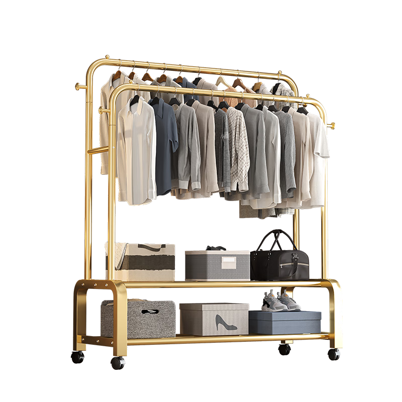 Nanye Floor-Standing Clothes Rack, Home Bedroom Storage Rack, Simple Clothes Hanger, Dormitory Garment Hanger GYGX-27JL