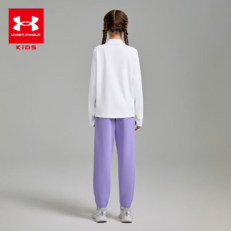 Under Armour Children's Long-Sleeve T-Shirt, Autumn And Winter Moisture-Wicking Quick-Dry Sports Casual Comfortable Athletic Training Stand-Collar Top