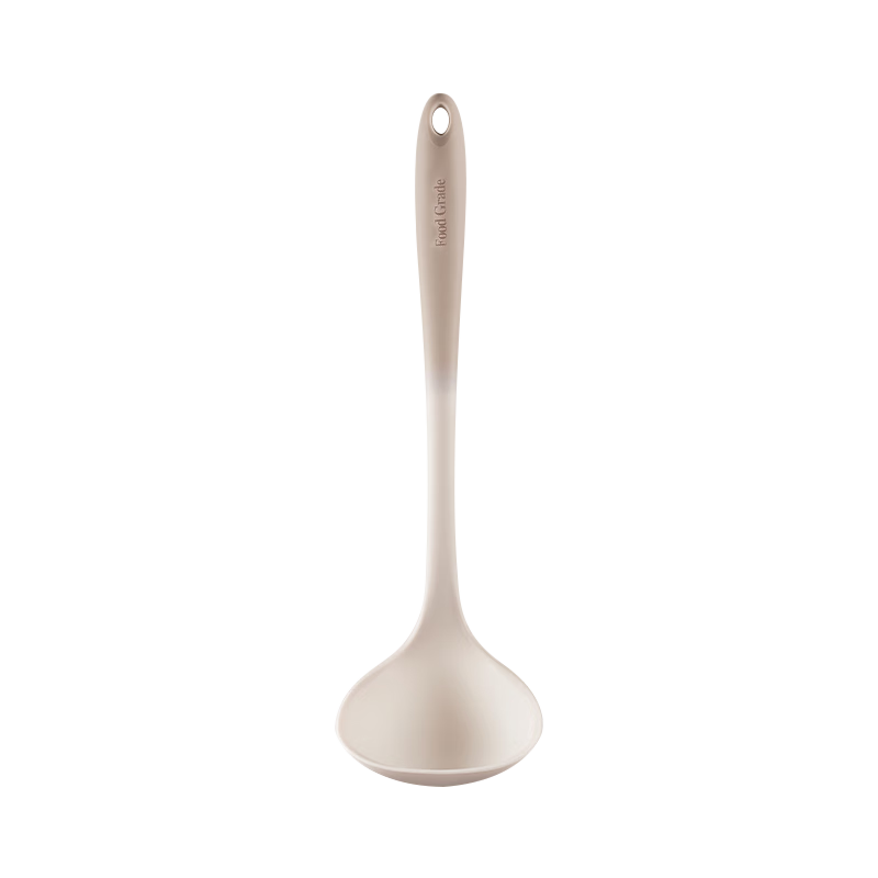 Royalstar Silicone Soup Ladle, Kitchen Utensil for Home Use, Food Grade, Heat Resistant Spoon, Flat Bottom Soup Ladle for Soup Pot And Hot Pot