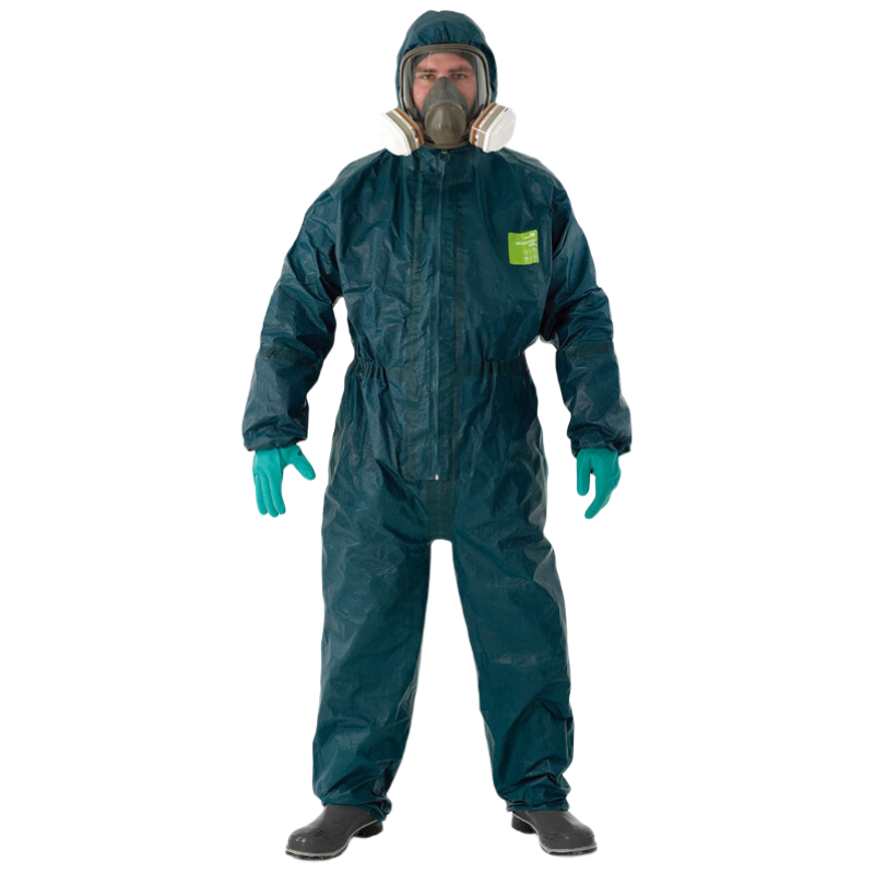 ALPHATEC 4000 Heavy-Duty Chemical Protective Suit, Acid And Alkali Resistant, Anti-Toxic And Liquid-Proof, for Hazardous Chemicals, 4000 Full-Body Protective Suit, XL Size