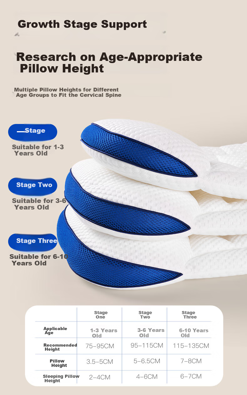 COBOBABY Children's Herbal Pillow with Neck Support, for Ages 1-3, Summer Comfortable Breathable Baby Pillow, Ventilated All Seasons 9
