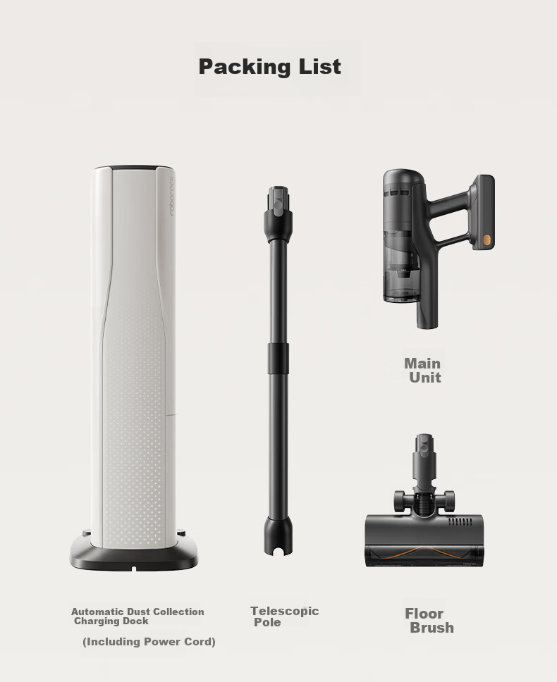 Roborock H50 Pro Self-Collecting Vacuum Cleaner [90-Day Dust-Free Full Chain, No Hair Tangling] Green Light Dust Detection, Cordless High Suction Power, Dust Mite Removal, Pet-Friendly Home Use 30