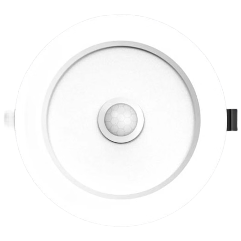 Jinggong Human Sensor LED Recessed Downlight Ultra-thin High Brightness Corridor Office Mall 9W White Light 4-inch Cutout 115*125mm