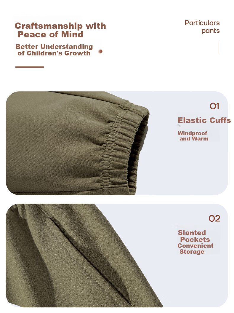 Baleno Boys' Pants, Spring And Autumn 2026 Style, Children's Outdoor Sports Waterproof Cargo Pants, Hiking Pants, Kids' Tapered Casual Trousers 8