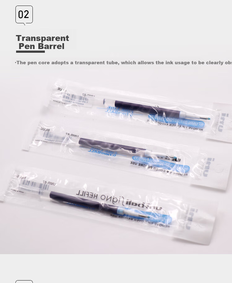Uni Mitsubishi Neutral Pen Refill UMR-87, Compatible with UMN-152/105/155/307 Pens, 0.7mm, Blue, Pack of 12 4
