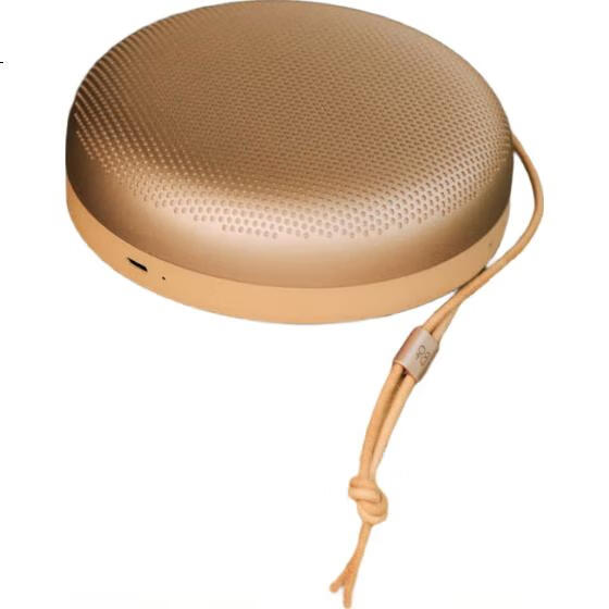 Портативная Bluetooth-колонка B&O Beosound A1 3rd Gen, беспроводная, пыле- и водонепроницаемая, золотистая