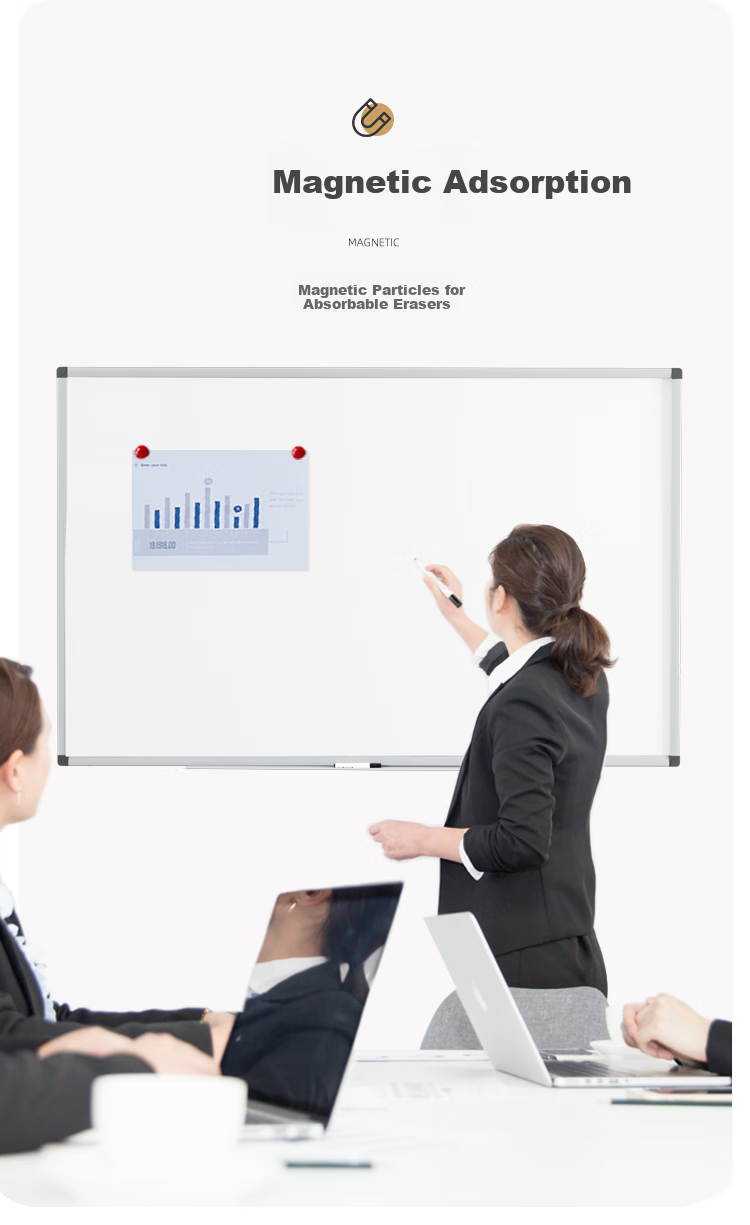 BBNEW 120*180cm Hanging Magnetic Whiteboard, Office Meeting Home Teaching Training Blackboard (Including Eraser/whiteboard Marker/magnetic Particles) NEWX120180 5