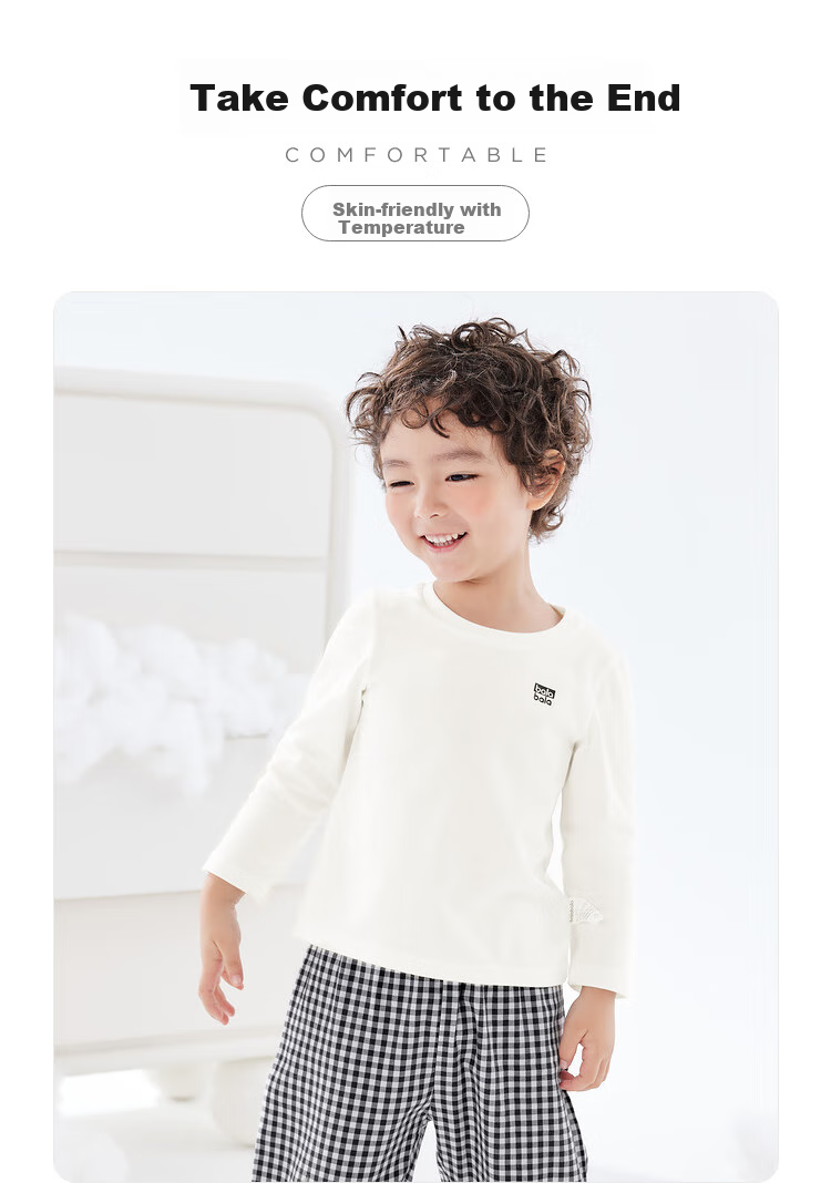 BALABALA Children's Long-Sleeve T-Shirt, Spring And Autumn Wear, Boys' Top, Girls' Undershirt, Baby Clothes 10