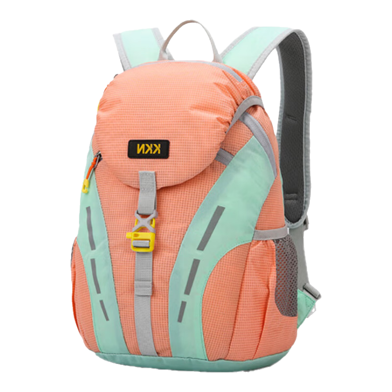 KKN Kids Outdoor Backpack Lightweight Large Capacity 15L Green Pink for Grades 1-6 Hiking Study Tour Unisex Shoulder Bag