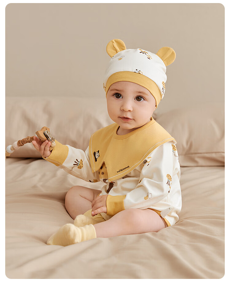 Weishi Muni Baby Romper Spring and Autumn Infant One-piece A-Class Toddler Triangle Bodysuit Crawling Suit 15