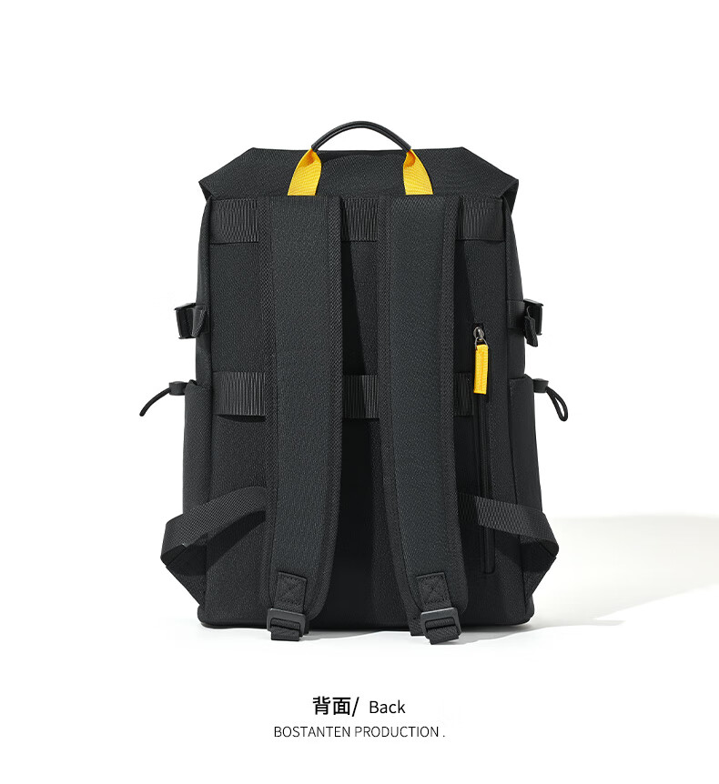 Bostanten Men's Backpack Large Capacity 17.3-inch Laptop Bag Trendy Student School Bag for Men and Women 10