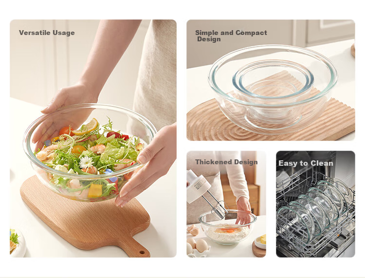 JD Original Bowl, Food-Grade Household Soup Noodle Bowl, Dining And Noodle Utensils, Microwave-Safe Bowl, 2L 2