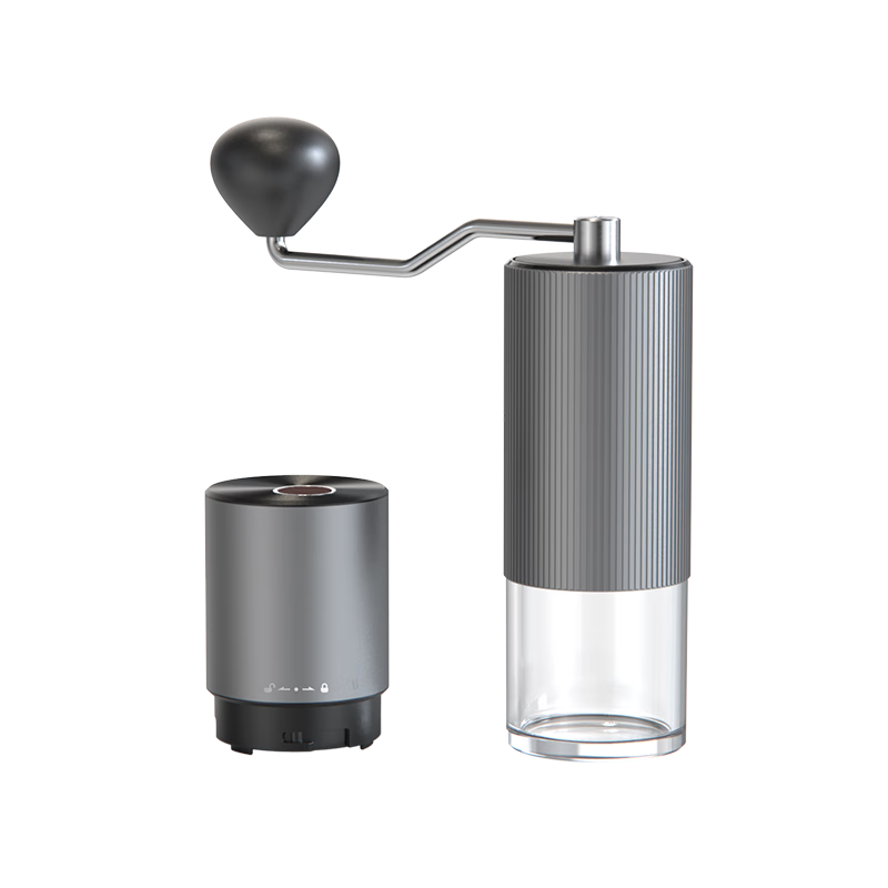 CLITON Electric Coffee Grinder, Hand-Cranked Coffee Bean Grinder, Manual Electric 2-In Hand-Brewing Automatic Grinding Machine