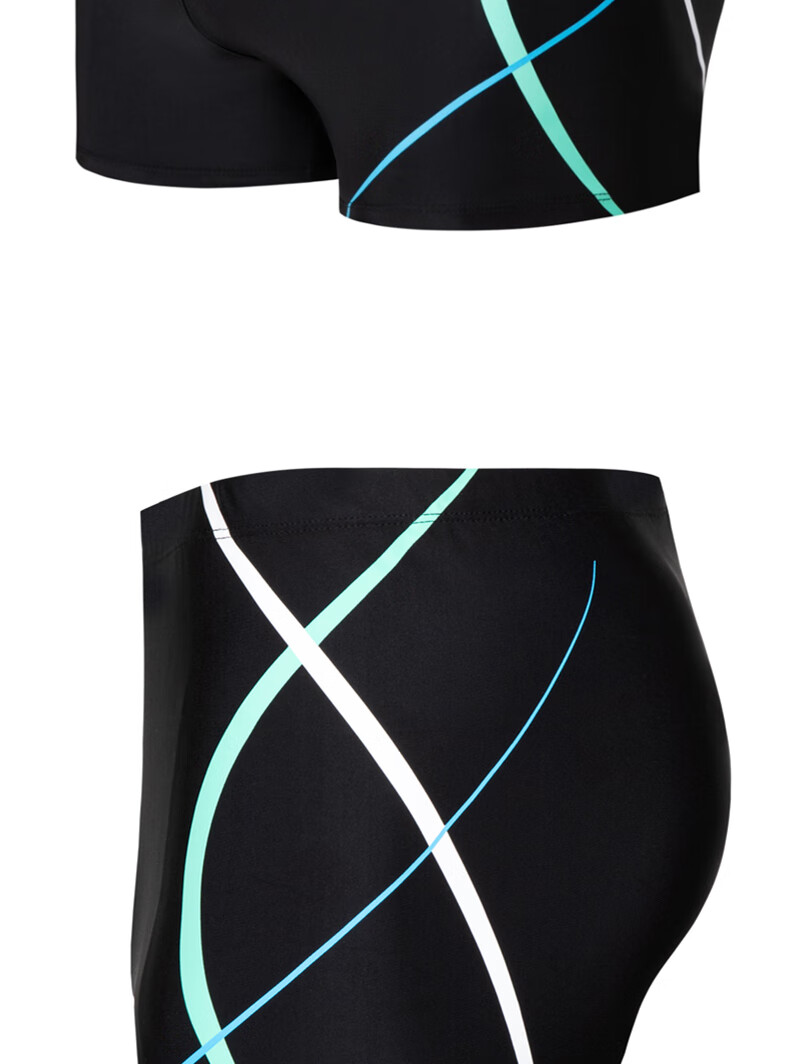 LangSha Men's Professional Training Swim Trunks Quick-Dry Beach Pool Swimwear 13