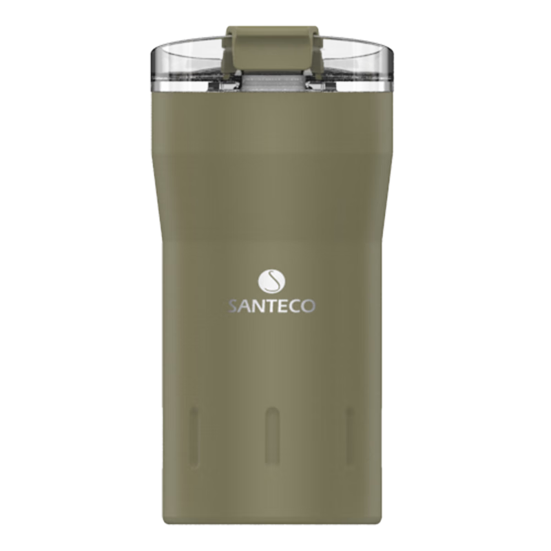 SANTECO Insulated Water Bottle, Stylish Student Coffee Mug, Portable Long-Lasting Thermos Cup, Cola Cup, Army Gree