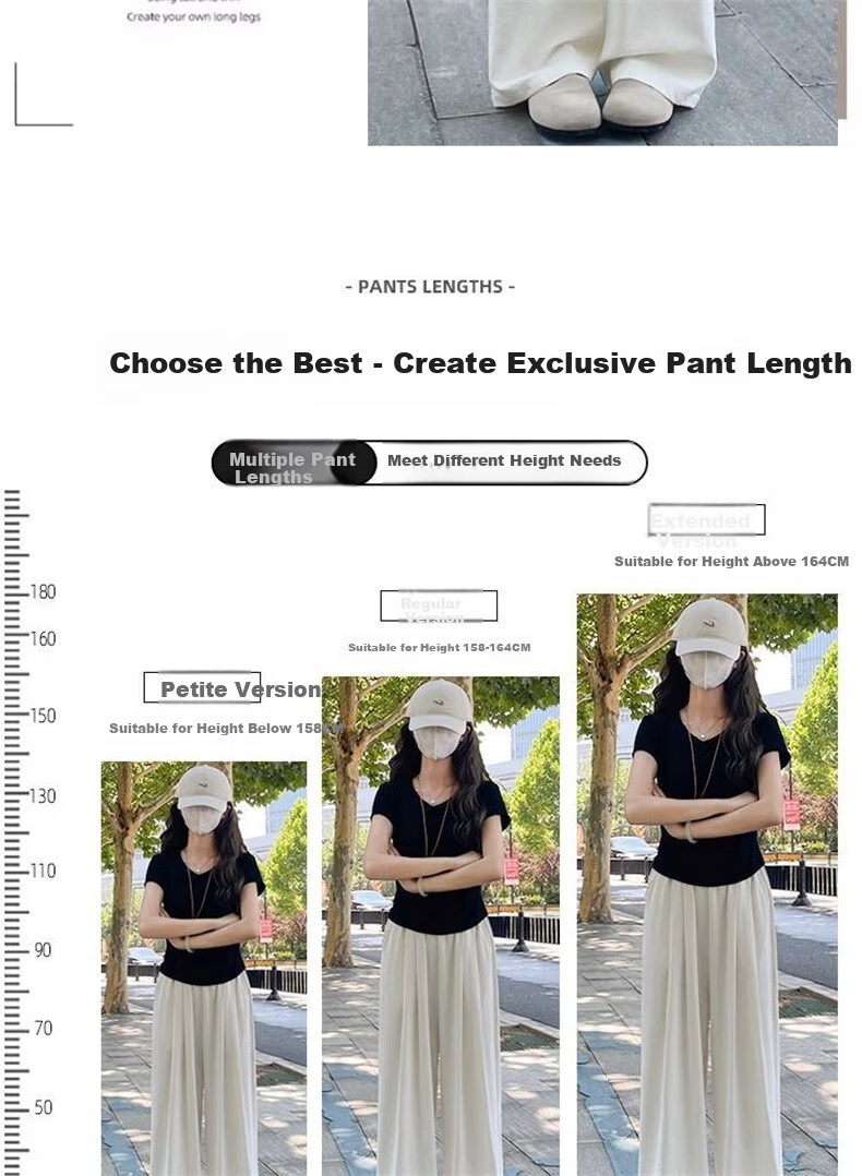 LangSha Milk Puff Mountain Pants for Women, New Spring And Summer High-Waist Draping Slimming Casual Loose Relaxed Textured Wide-Leg Trousers 4