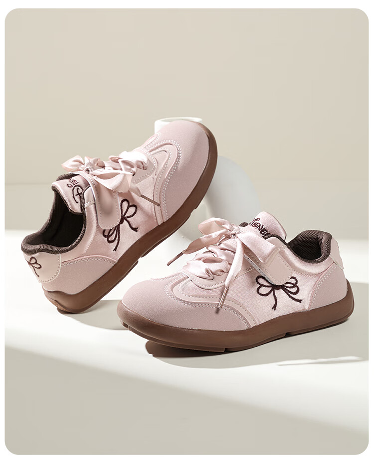 Disney Kids Girls Four-Season Soft Sole Durable Princess Casual Sneakers Silver Size 36 12