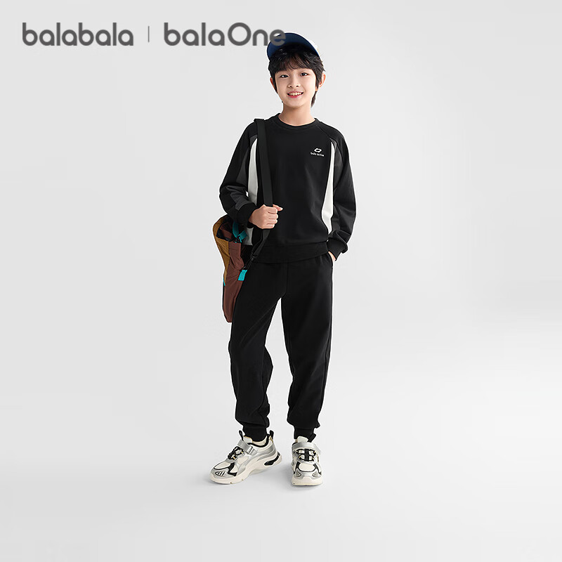 BALABALA balaOne Children's Outfit Set for Boys And Girls, Long-Sleeve 2-Piece Set, 2025 Autumn Outdoor Casual Fashion, 208325104201