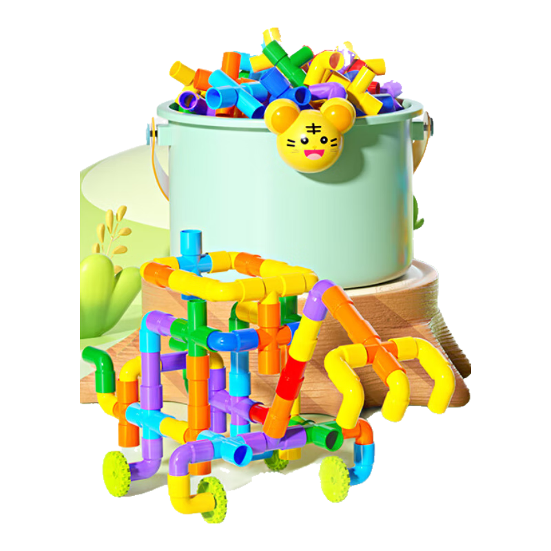 DREAM START Building Block Water Pipe 218, Children's Toy Construction Set, Baby Assembly Toy, Birthday Gift for Boys And Girls, Home Decoratio