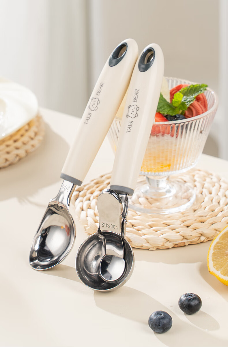 CAIZHI Stainless Steel Ice Cream Scoop, Ball Maker, Fruit Spoon, Watermelon Scoop, Ice Cream Spoon CZ6930 14